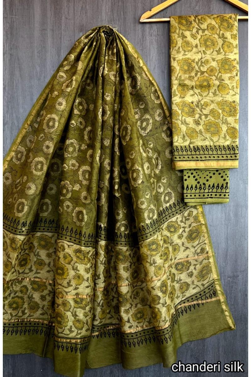 Ajrakh Chanderi Suits